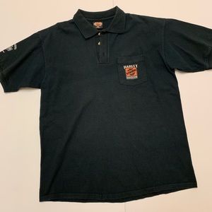 Vintage 80s Harley Davidson Polo